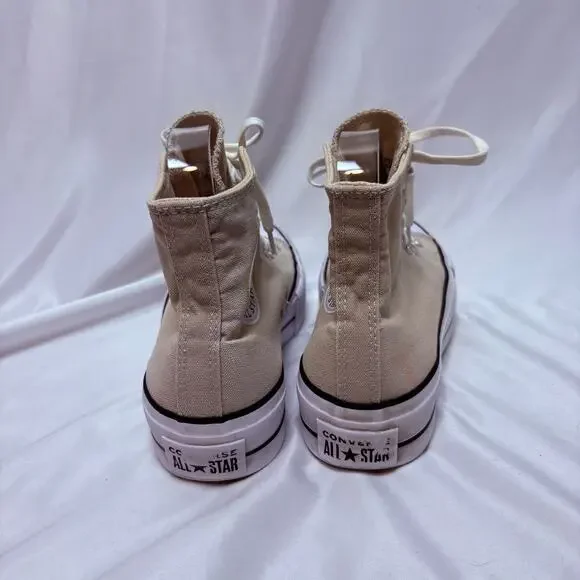 Converse Chuck Taylor All Star Lift Platform Tan High Top Size US 7 - Picture 4 of 9